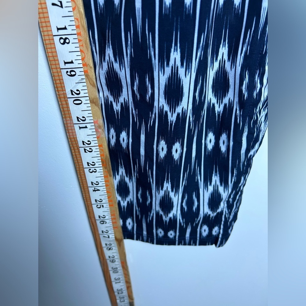 Athleta Joggers Pants Ikat Navy-White Patterned Outdoor Size 14 Comfortable - Picture 9 of 12